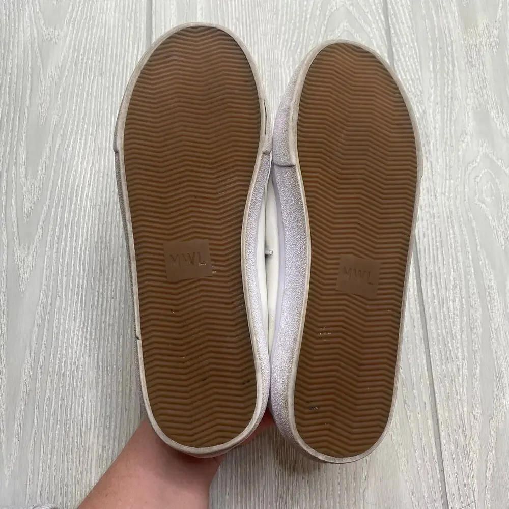 Madewell white leather
